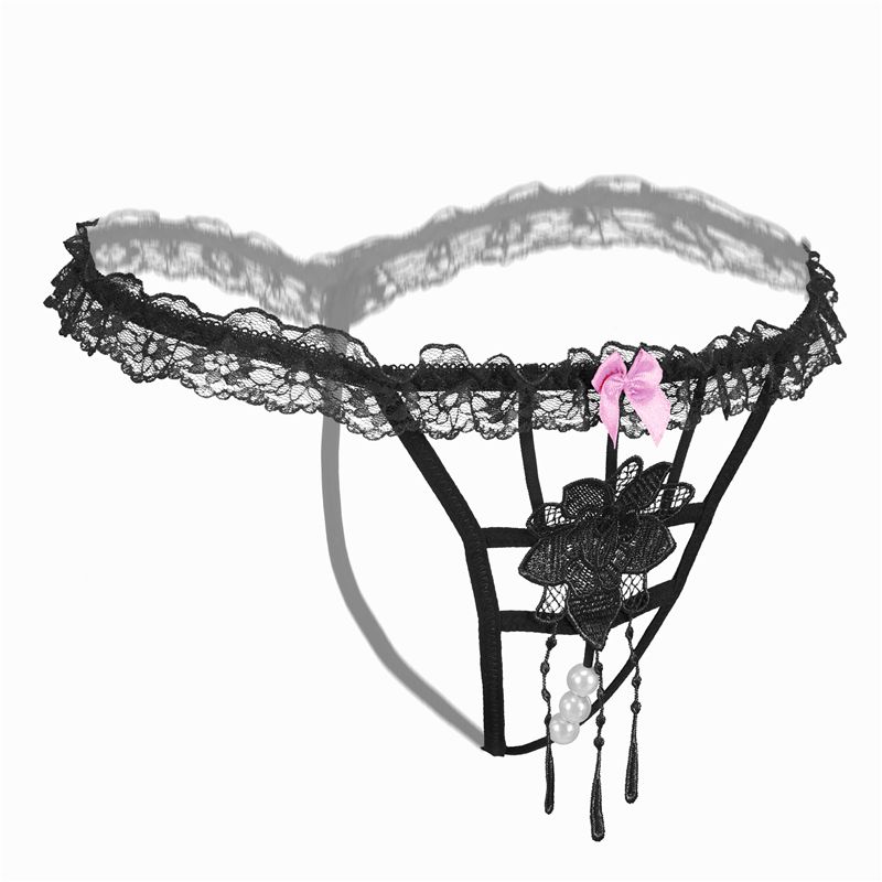 Compra Ropa Interior Del Cordón De Las Mujeres Correas Y Cadenas G Floral  Atractivo Perlas Tangas Mujer Atractiva De La Ropa Interior Erótica Bragas  Femeninas Bragas Sexo Producto Femme Barato | Entrega
