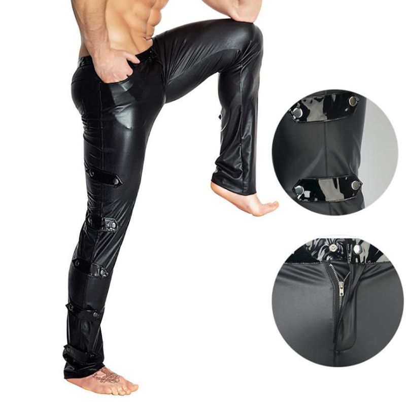Acquistare Pantaloni Da Uomo Sexy In Ecopelle A Compressione Aderenti  Pantaloni Da Uomo Clubwear Pantaloni Sportivi Costumi Slim Fit  Abbigliamento Da Festa Gay 6007 Economico | Consegna Veloce E Qualità |  It.Dhgate
