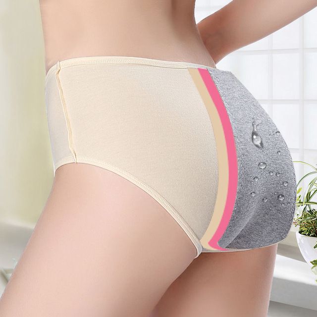 Women Cotton Menstrual Period Underwear Modal Panties Seamless Physiological XL