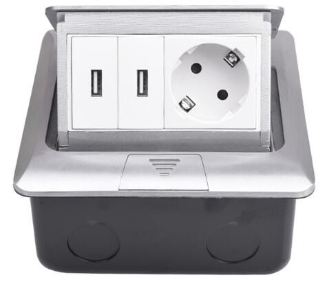 China Floor Connector Pop Up Outlet Box Floor Mounted Sockets With Ce China Power Socket Pop Up Outlet Box