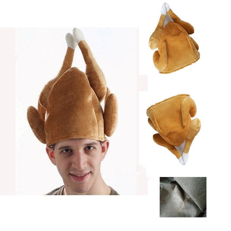 plush turkey hat