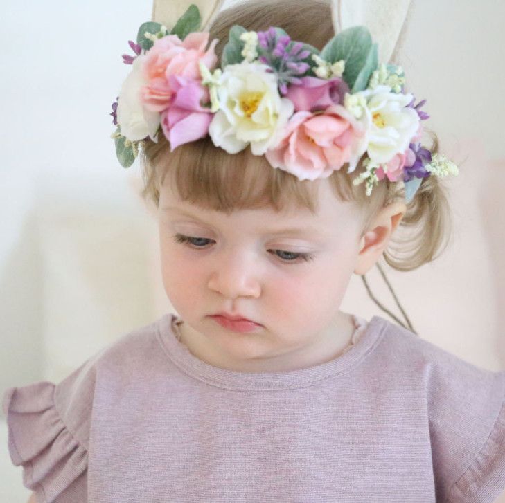 baby girl sunflower headband