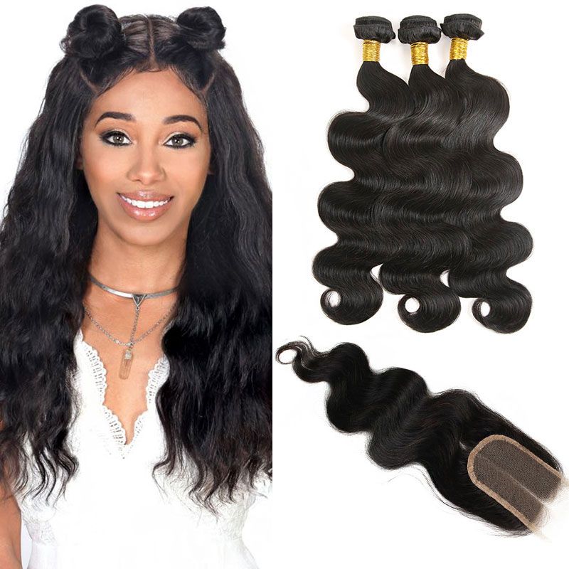 Brazilian Hair Weave Body Wave Cheap Virgin Hair 3 Bundles With