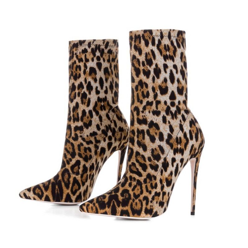 designer leopard print boots