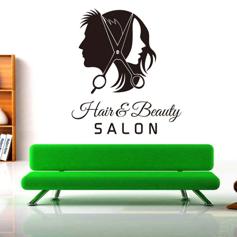 Barber Shop Wall Sticker Inspired Life Quote Hair Salon Beauty Vinyl Art Decor 
