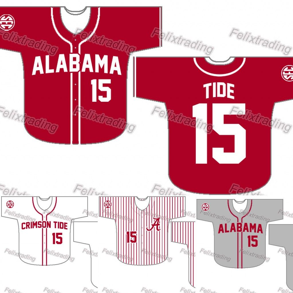 alabama crimson tide baseball jersey