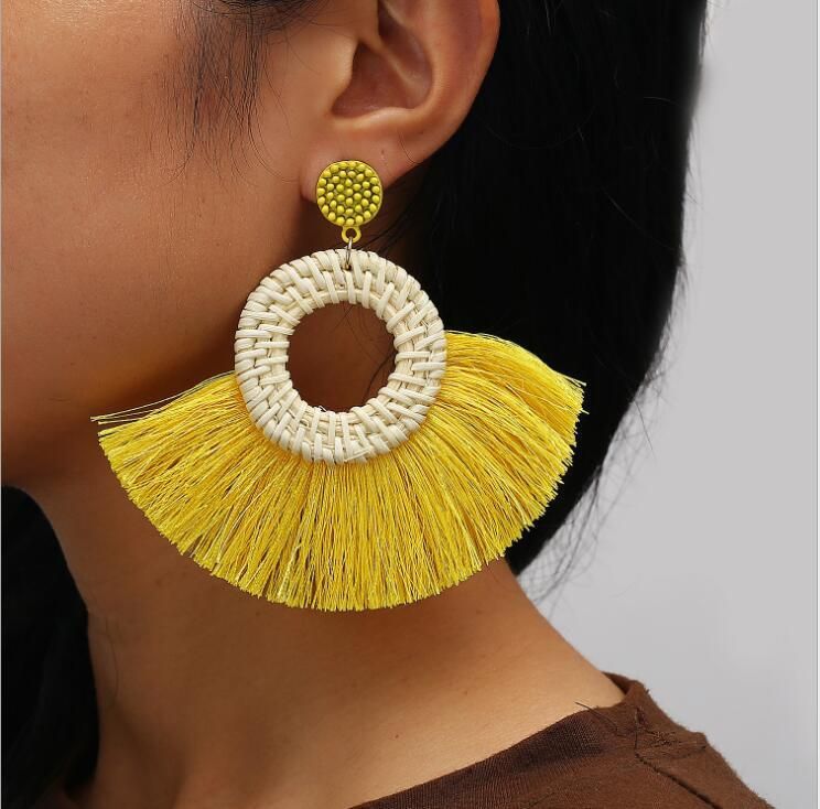 Boucle Doreille En Paille