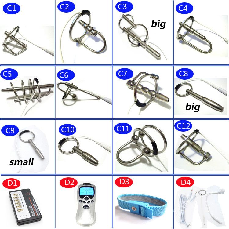 Male DIY Electric Urethral Sound Massager Slim Pulse Stimulate Electro Shock Urethral Catheter Penis Plug Dilator Sex Toys A243 image