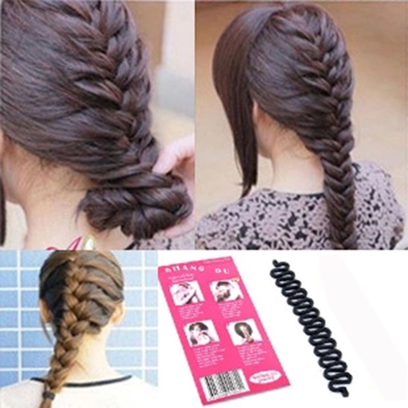 Fashion Women Lady Roller Hair Twist Styling Clip Stick Bun Maker