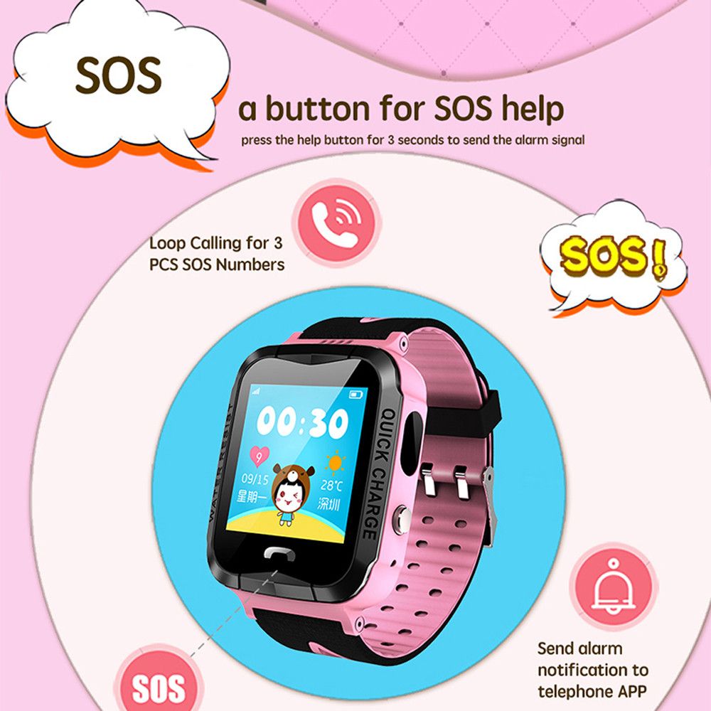 kid smart watch gps tracker ip67