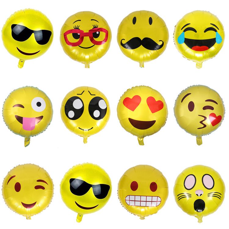 Acheter Pas Cher Emoji Expression En Aluminium Ballons Gonflable De Mariage Balloon Fete Danniversaire Decoration 18 Pouces Baloons Drop Shipping Du 13 06 Fr Dhgate