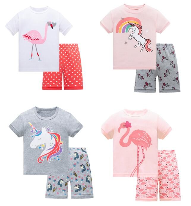 Pijamas para niños ropa de de dormir bebé conjunto niños unicornio 