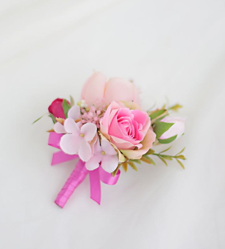 Bouquet de mariée haut de gamme personnalisé bouquet de mariée marié  demoiselle d'honneur boutonnière rose