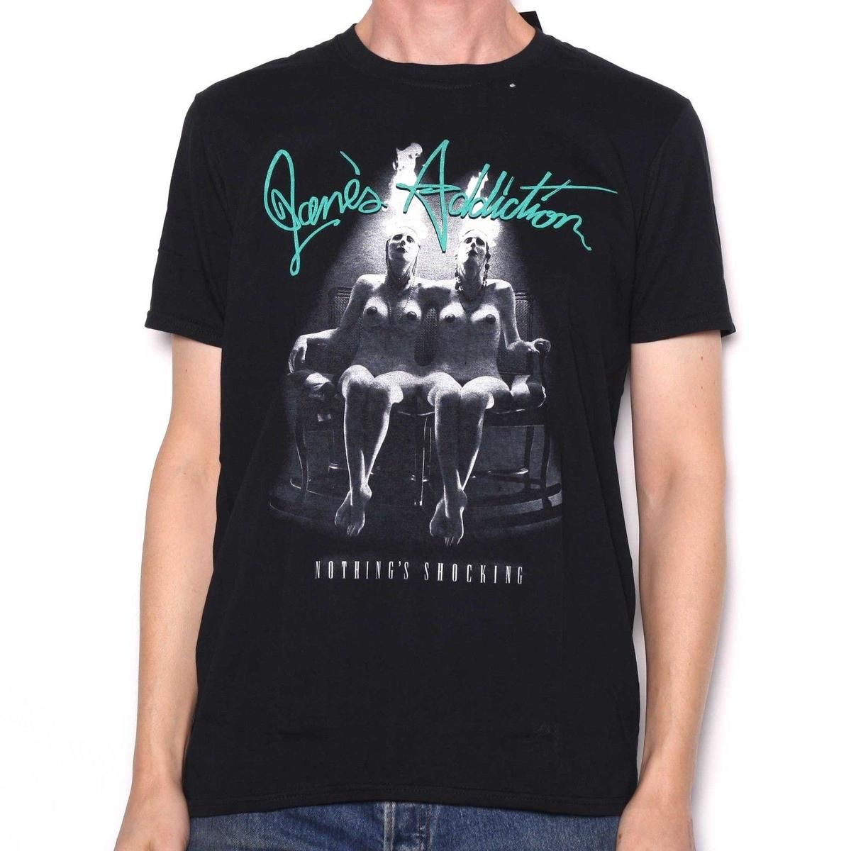 Janes Addiction Men/'s Nothing/'s Shocking T-shirt Black