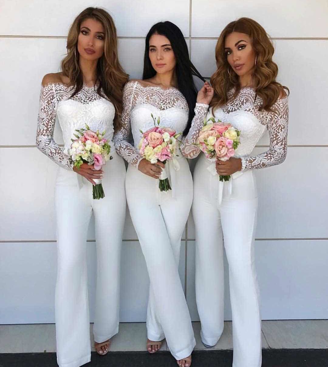 beautiful white jumpsuits