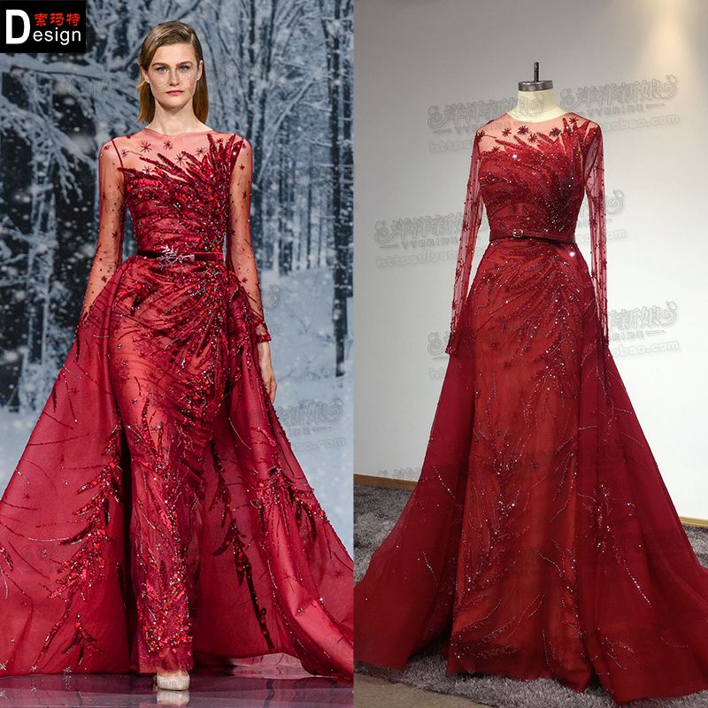 ziad nakad red dress