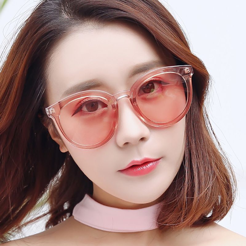 pink fashion glasses