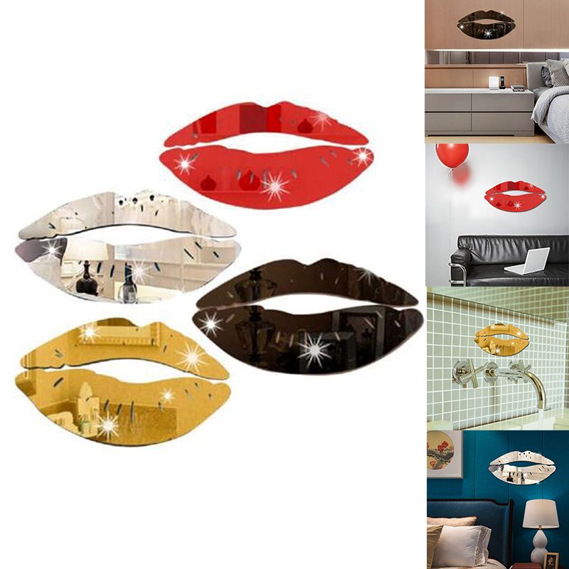Wall Decor Creative 3d Kiss Lips Wall Sticker Diy Acrylic Mirror Surface Sticker For Home Bathroom Decals Art Mural Home Decor Wall Stickers Nursery Wall Stickers Quotes From Lvhome09 3 07 Dhgate Com
