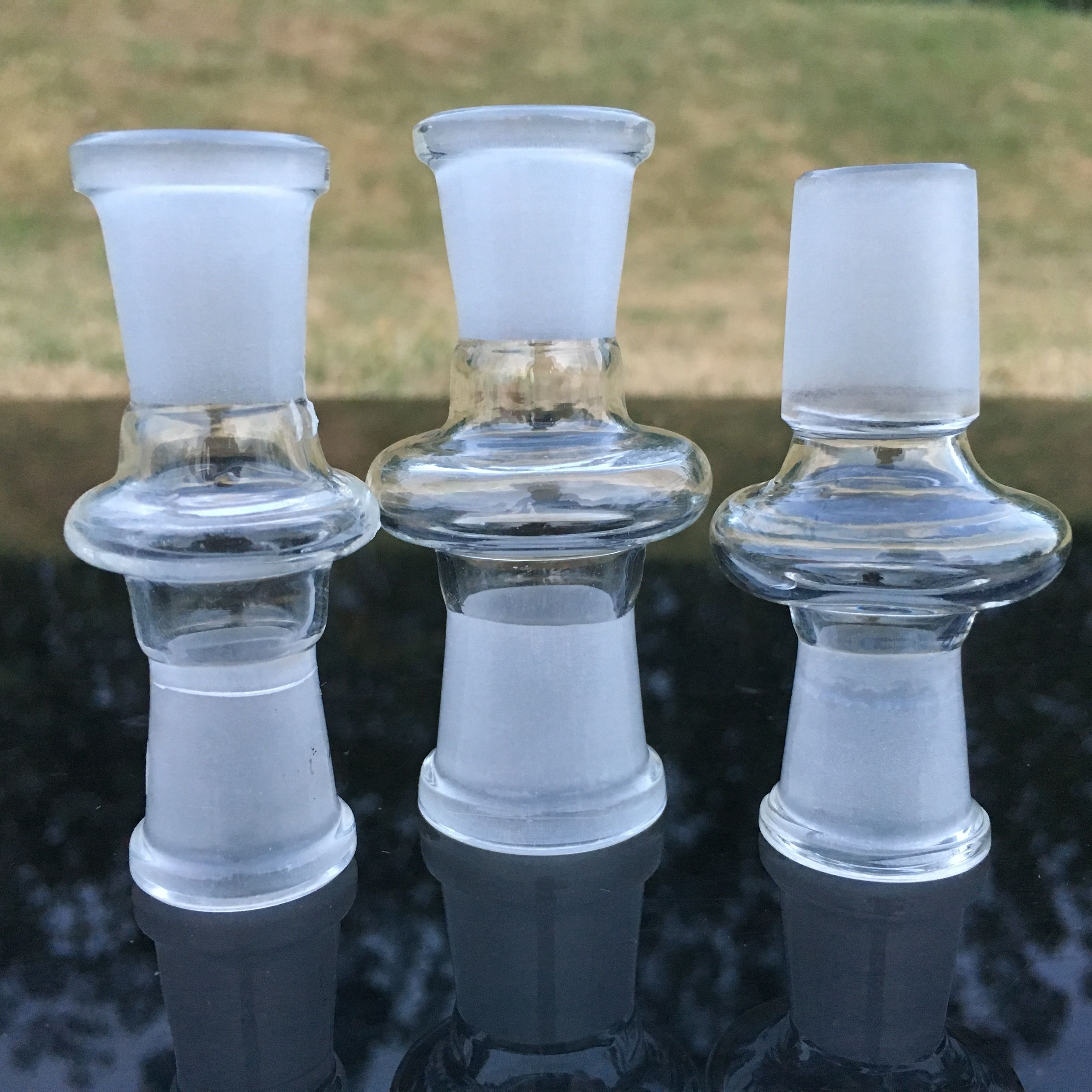 2021 Thick Scientific Glass Tube Adapter 18MM To 14MM Male Female