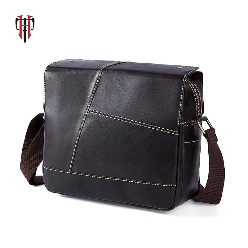fake leather messenger bag