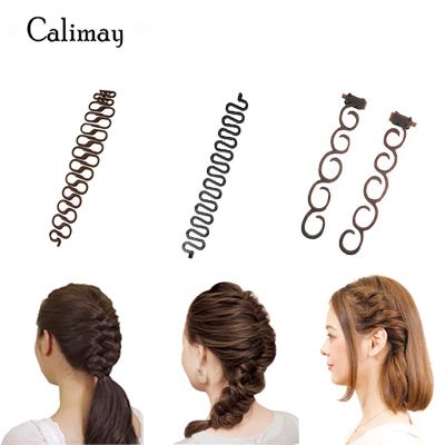 Grosshandel 3 Stile Set Magische Haarspange Flechter Stylist Warteschlange Twist Zopf Haar Geflecht Diy Frisur Styling Zubehor Roller Haar Flechten Von Calimay 1 Auf De Dhgate Com Dhgate