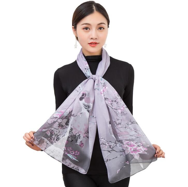 thin silk scarf