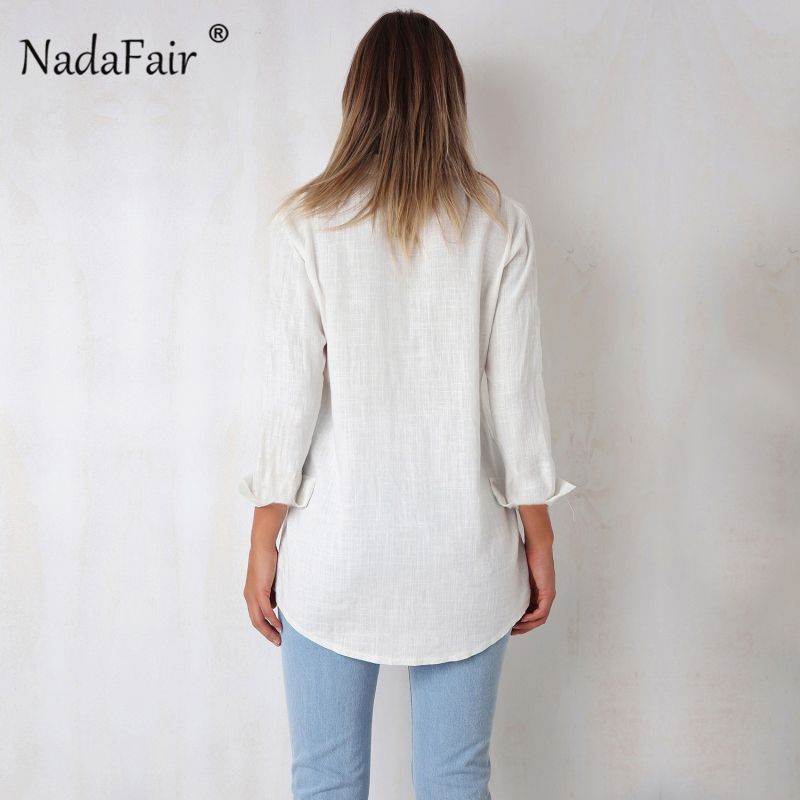 baggy white blouse