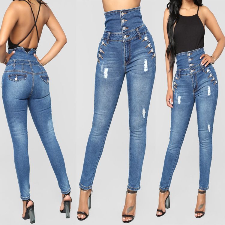 high waisted jeans cheap