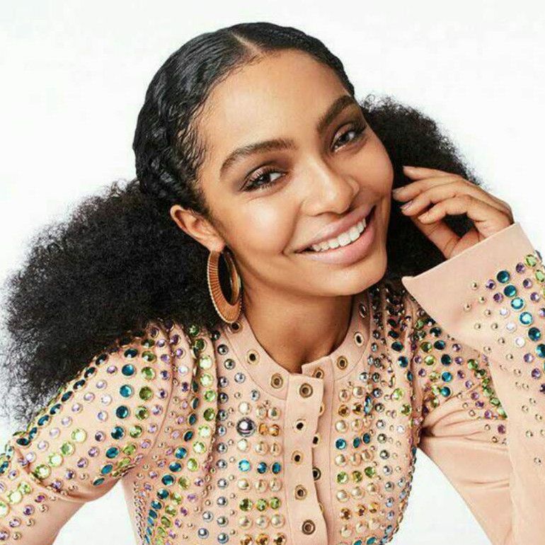 2018 New Fashion Afro Kinky Curly Weave Ponytail Hairstyles Dark