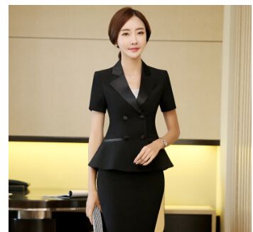 short sleeve suit jacket ladies