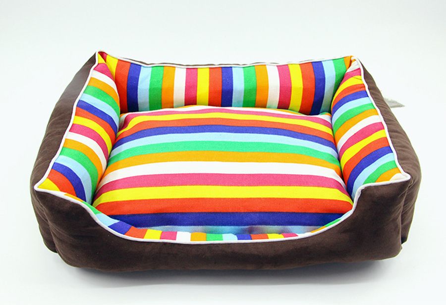 Satin Al Gokkusagi Renkli Serit Hayvan Yatak Icin Hayvanlar Icin Yavru Kopek Yatak Buyuk Kopekler Kedi Evi Kopek Yatak Mat Kedi Kanepe Minder Malzemeleri Tl121 91 Tr Dhgate Com