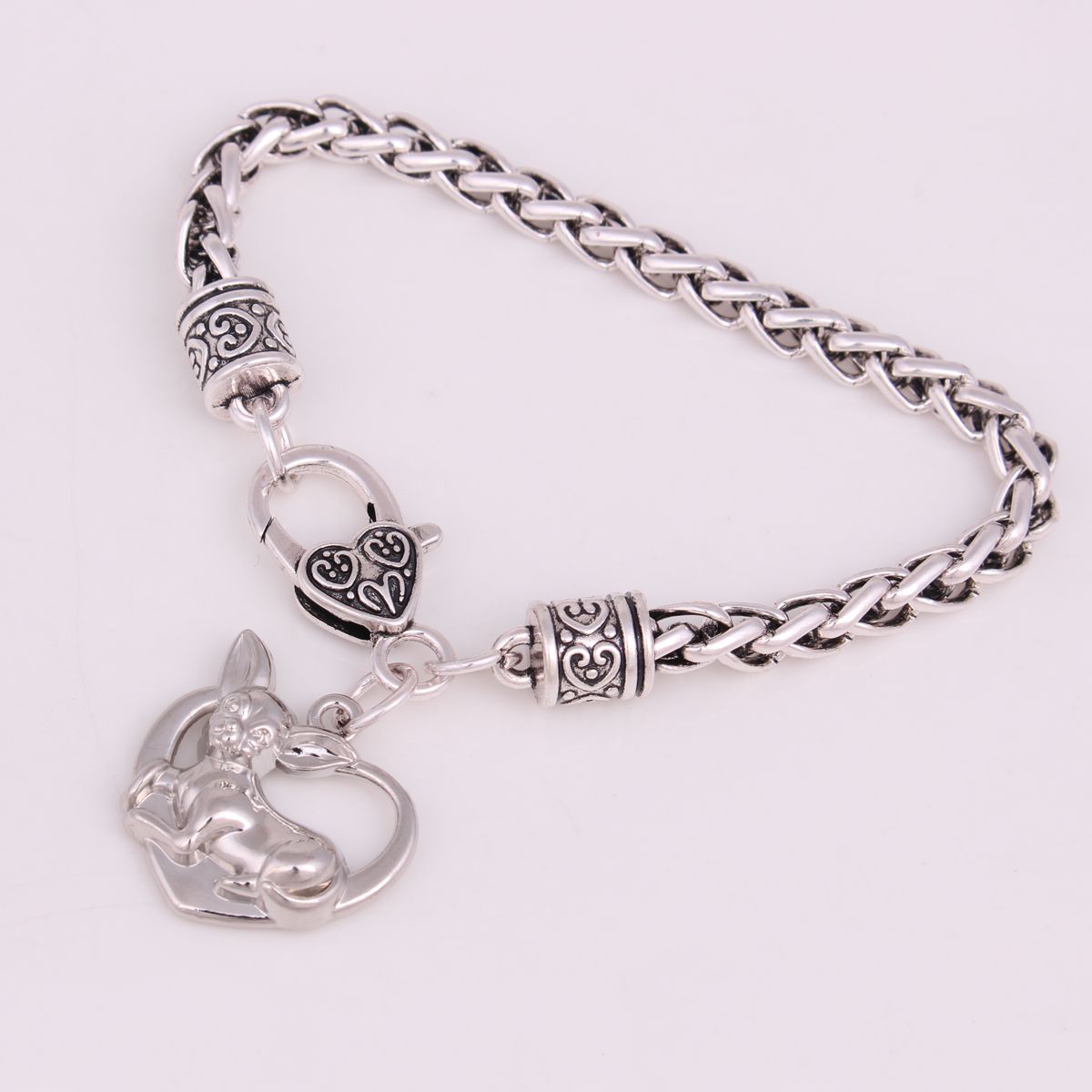 Pulsera De Glamour De Plata Para Mujeres Pulsera Encantadora Pulsera De Glamour De Plata Para Mujeres Pulsera Encantadora