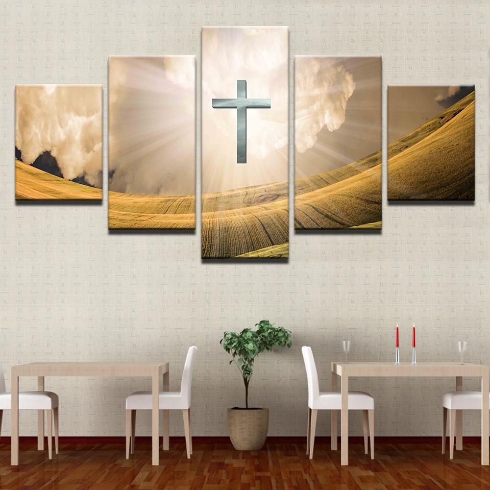 2020 Canvas Poster Modular For Living Room Home Decor Christ Cross