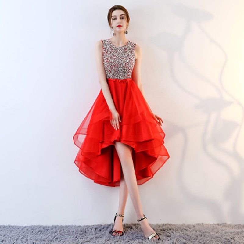 black and red party outfit