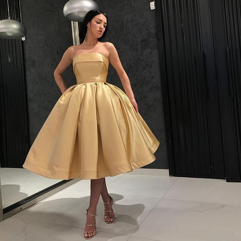 simple gold gown