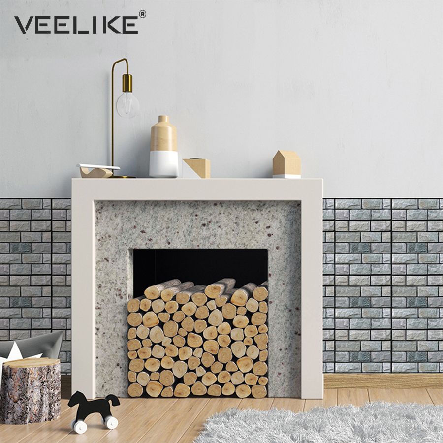 3d Waterproof Self Adhesive Wallpaper For Living Room Bedroom