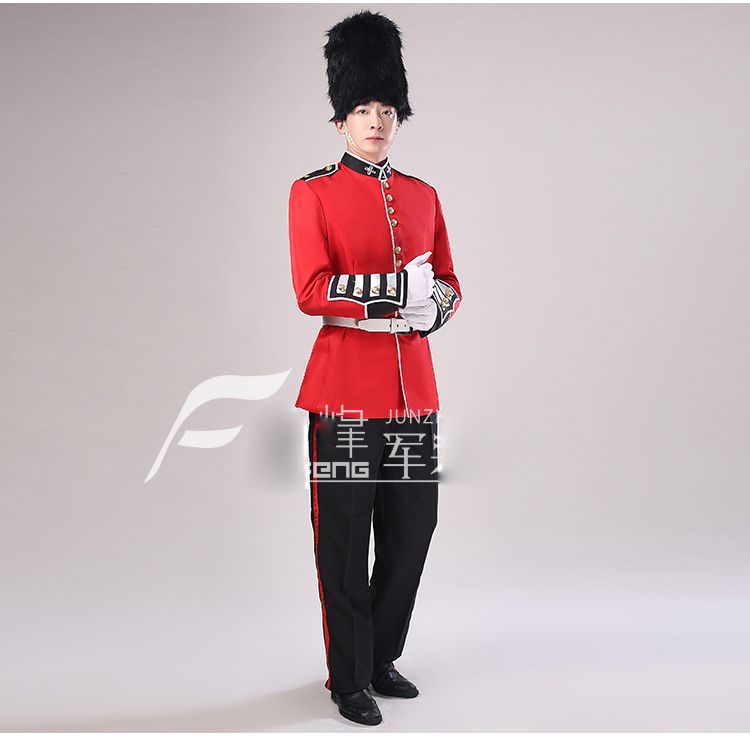 cruise Discrimineren rundvlees Mannelijke en Vrouwelijke Engeland Royal Guard Soldier Kostuum Stage  British Guard Court Garment Drumming Chorus Outfit