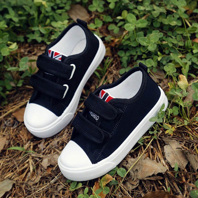 NEW Boys Canvas Tennis Shoes Athletic Sneakers Youth Kids Casual Denim Skate