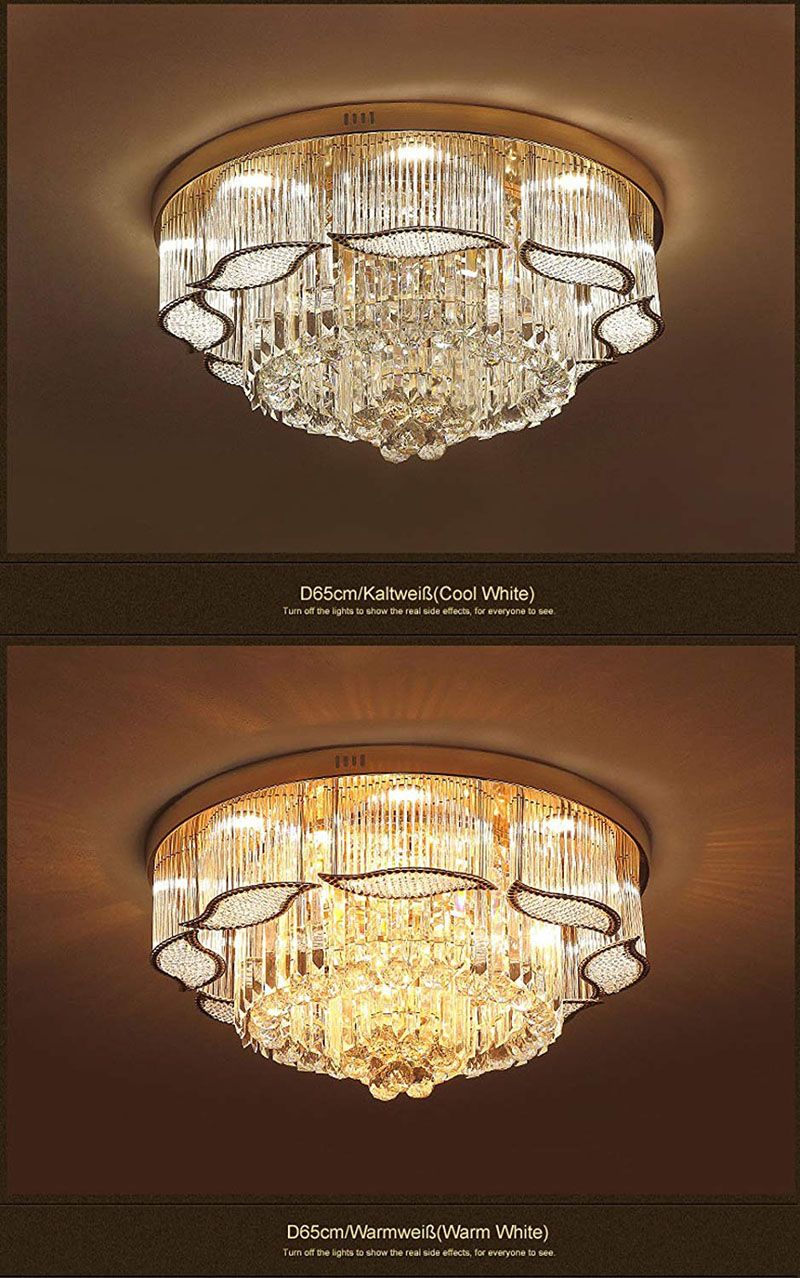2019 3 Brightness K9 Crystal Light Living Room Lamps Ceiling
