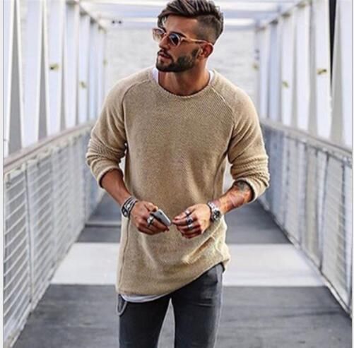 mens longline jumper
