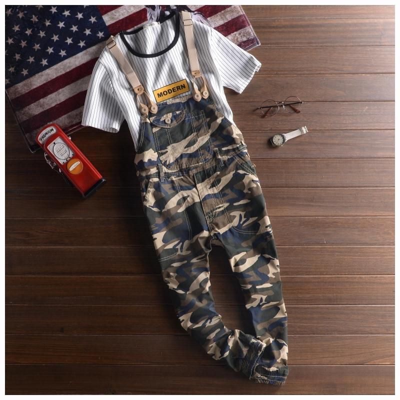 cotton camo jumpsuit