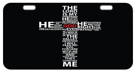 2019 Jesus Christ Easter Cross Decorative Front Plate Car Plate