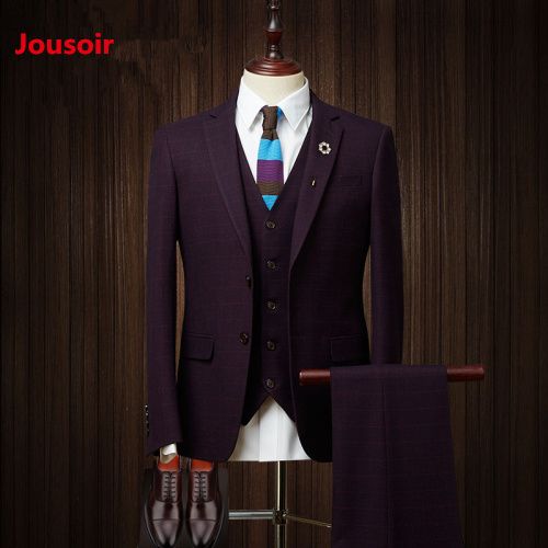 2020 Mens Suit Plaid Modern Fit Suit Center Vent Blazer Jacket Tux Vest Trouserscd5 From Hongxigua 278 89 Dhgate Com