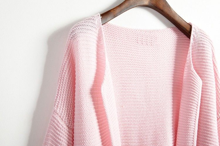 navy blue pink sweater