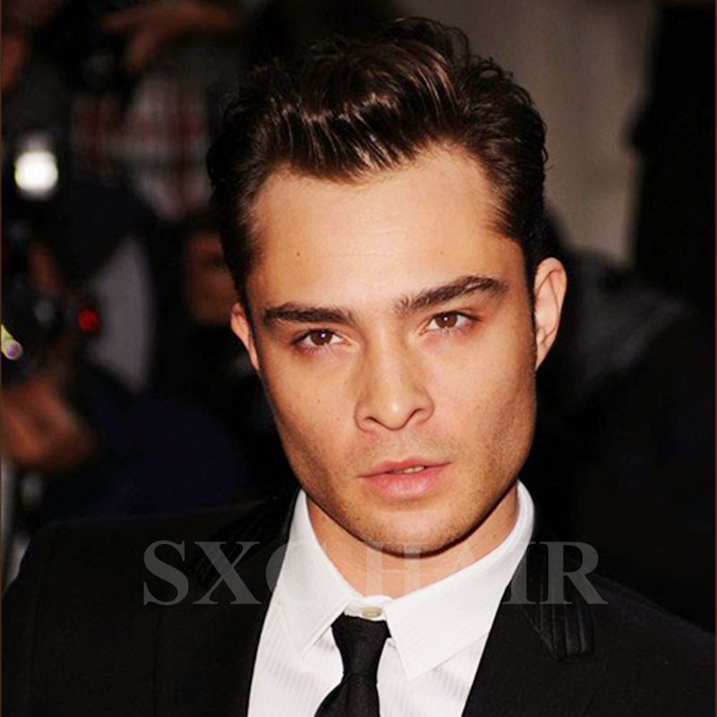 2020 Virile Short Brown Black Toupee Wig For Men Really Hair Piece