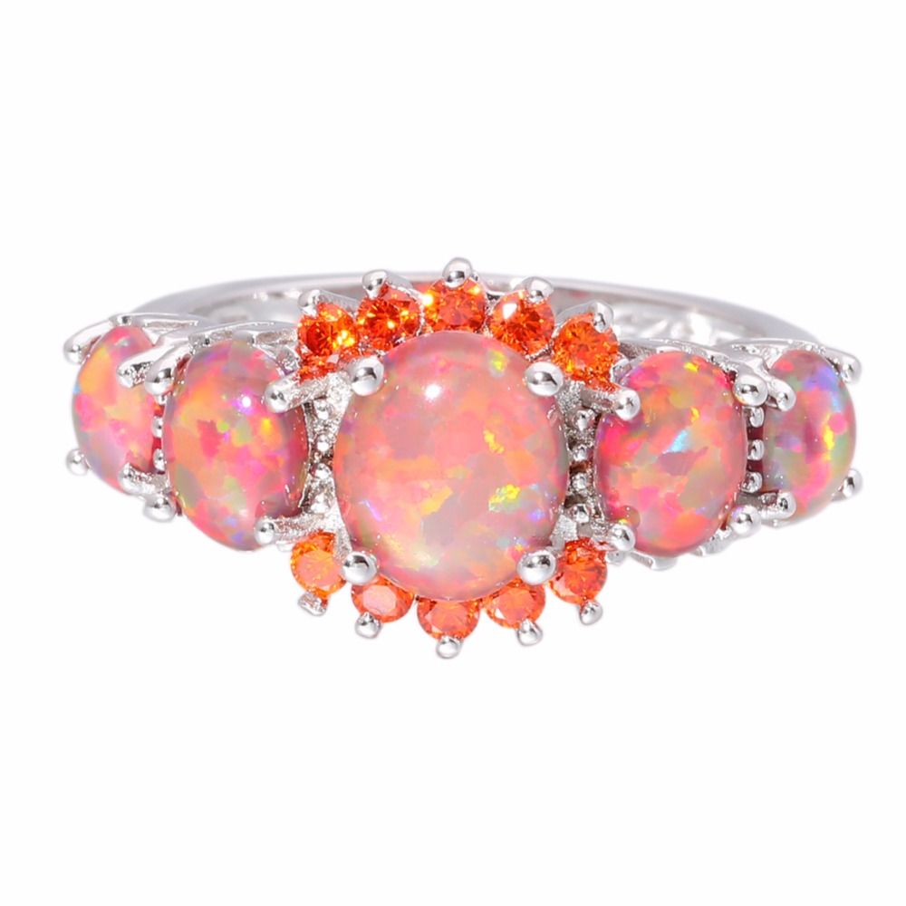 Amazon Com Antique Opal Engagement Ring Leaf Marquise Shape Cz Diamond Solid 14k Rose Gold Vintage Opal Wedding Rings Unique Women Bridal Anniversary Gift Set Birthstone Jewelry For Her Promise Handmade