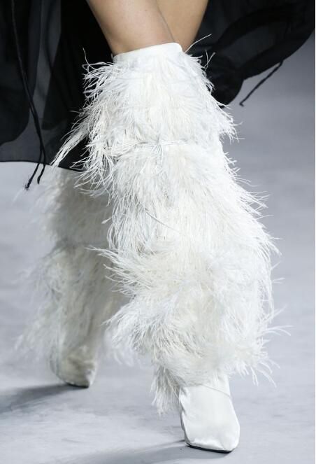 feather boots