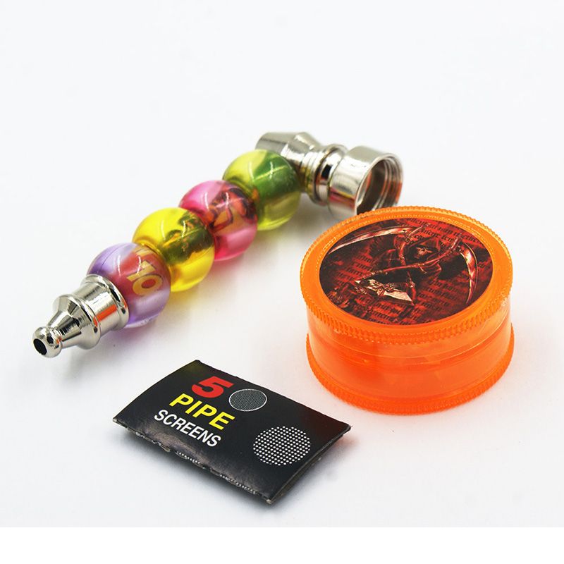 Set Of 5 bowls and 5 caps Tobacco Smoking Bowls and a pack of screens