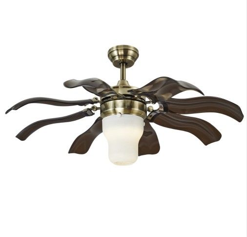2021 Vintage Ceiling Fan Led Ceiling Light With Remote Control For Living Room Dinning Room Within 5inch 10 Inch Rod Bronze Finish Llfa From Volvo Dh2010 364 56 Dhgate Com