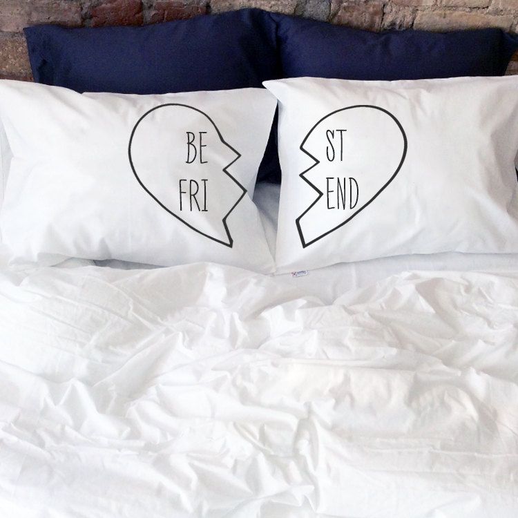 Long Distance Friendship Gift Couple Pillow Case Long Distance